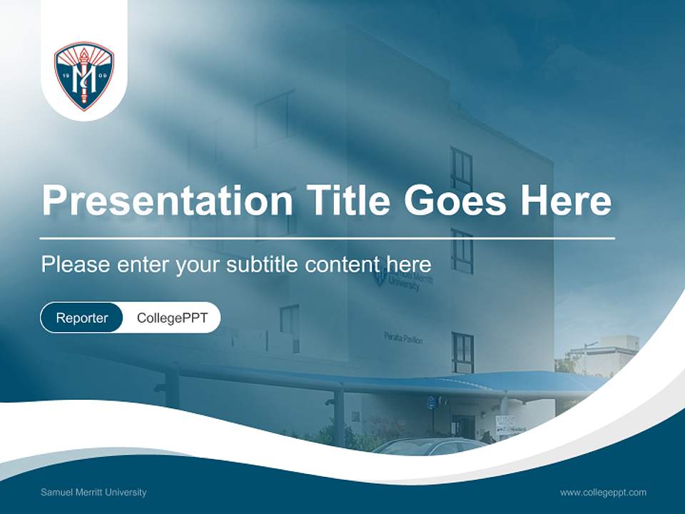 Samuel Merritt University Lecture Sharing and Networking Event PPT Template4:3 ratio PPT effect preview image4