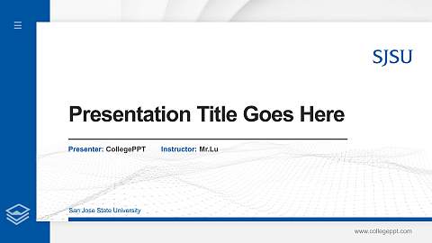 San Jose State University Thesis Proposal/Graduation Defense PPT Template