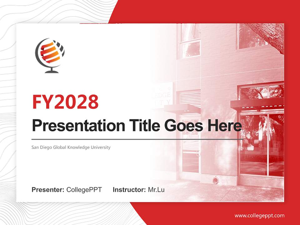 San Diego Global Knowledge University Academic Presentation/Research Findings Report PPT Template4:3 ratio PPT effect preview image5