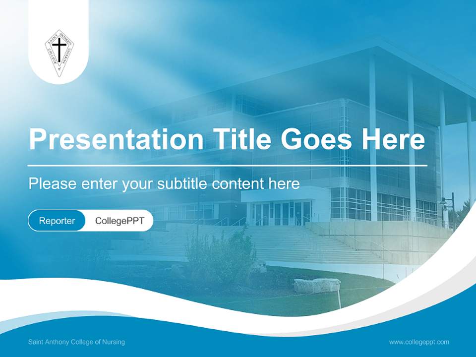 Saint Anthony College of Nursing Lecture Sharing and Networking Event PPT Template4:3 ratio PPT effect preview image4