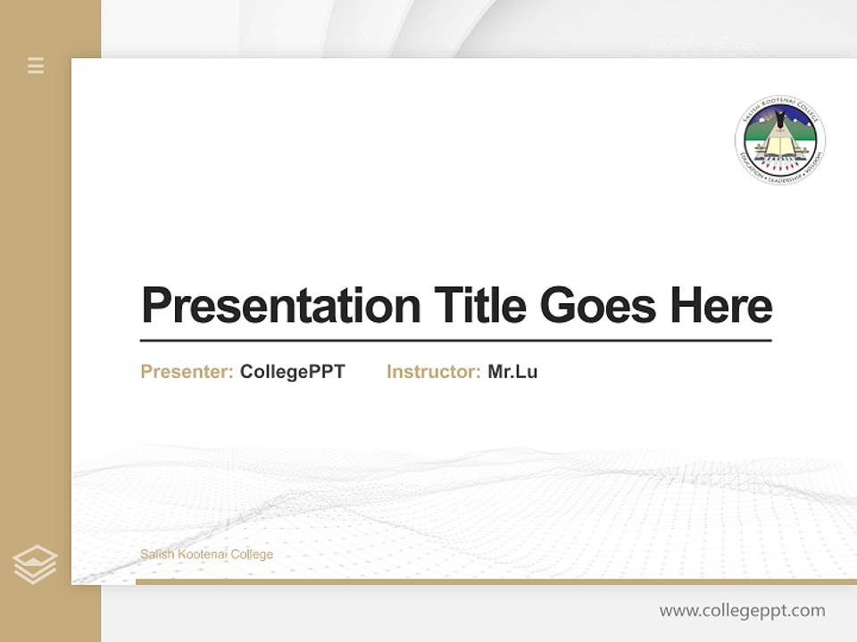 Salish Kootenai College Thesis Proposal/Graduation Defense PPT Template4:3 ratio PPT effect preview image5