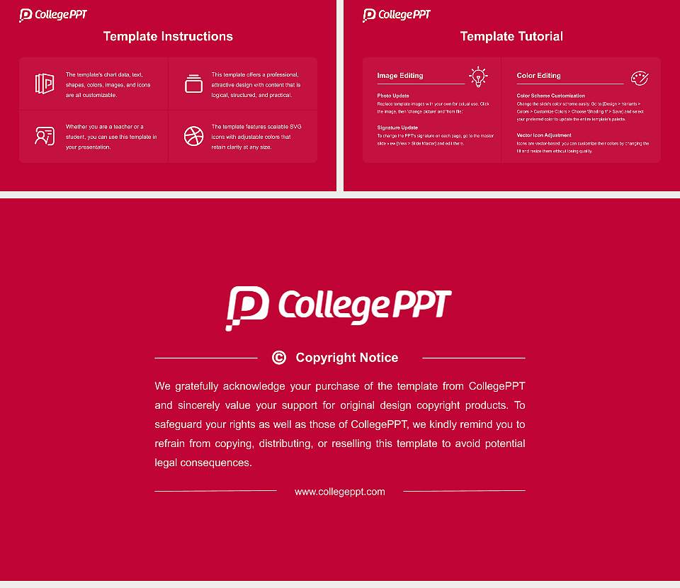 Seton Hill University Course/Courseware Creation PPT Template16:9 ratio PPT effect preview image5