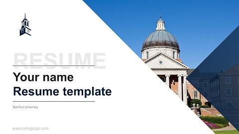 Samford University Resume PPT Template