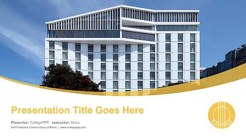 San Francisco Conservatory of Music Course/Courseware Creation PPT Template
