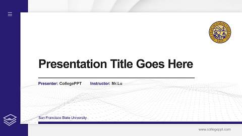 San Francisco State University Thesis Proposal/Graduation Defense PPT Template