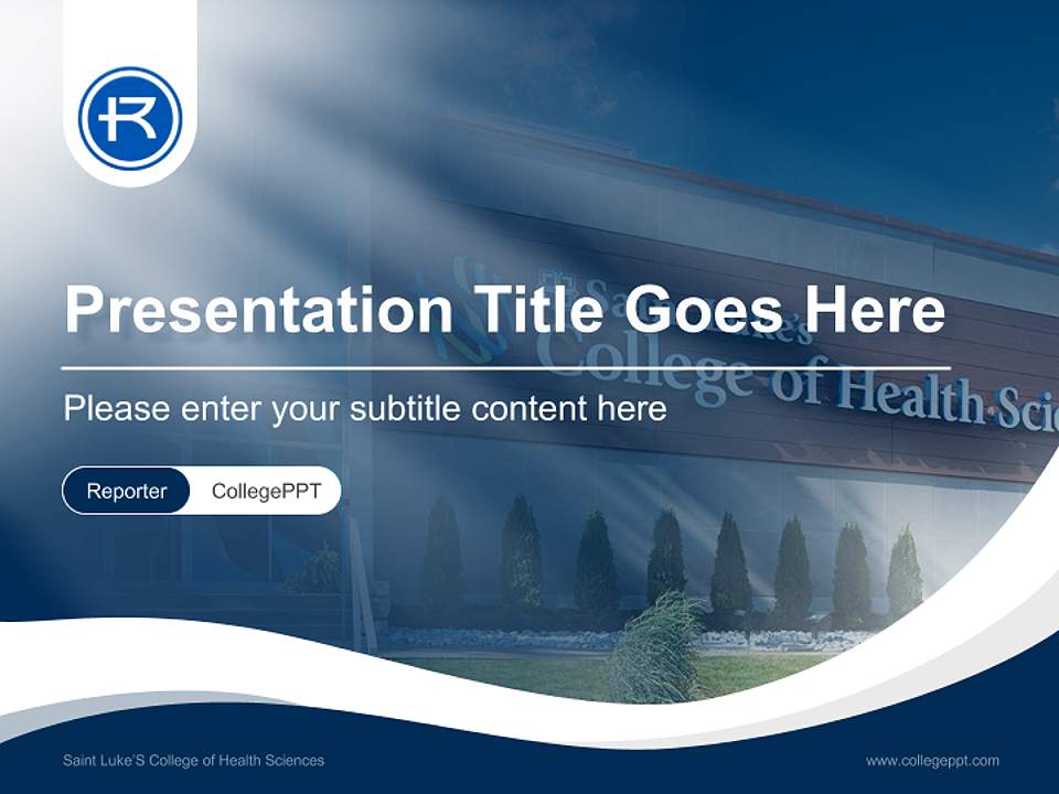 Saint Luke’S College of Health Sciences Lecture Sharing and Networking Event PPT Template4:3 ratio PPT effect preview image4