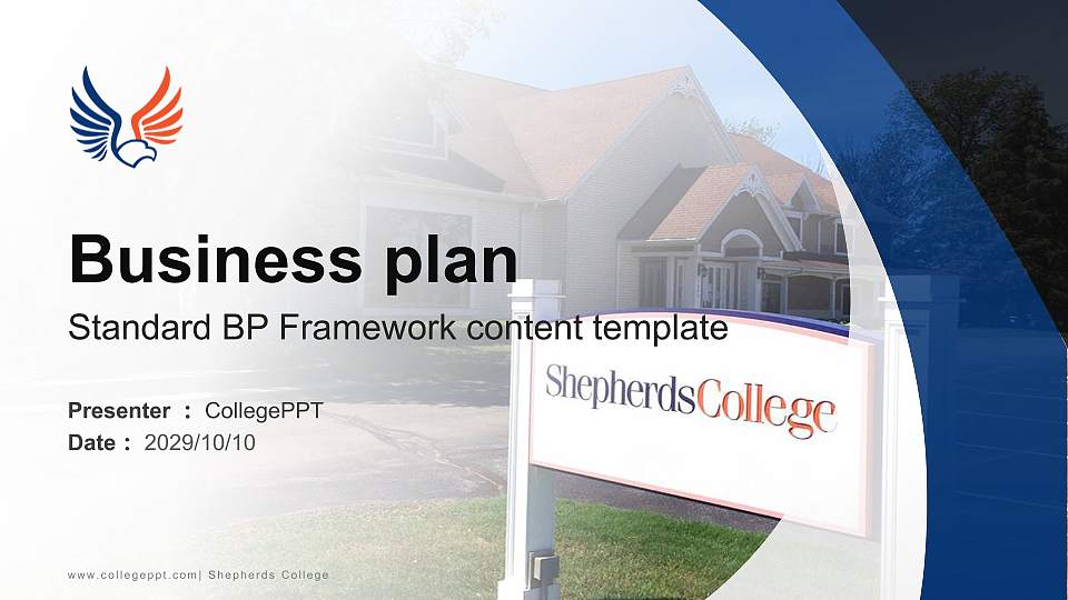 Shepherds College Competition/Entrepreneurship Contest PPT Template16:9 ratio PPT effect preview image