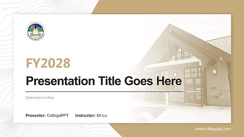 Salish Kootenai College Academic Presentation/Research Findings Report PPT Template