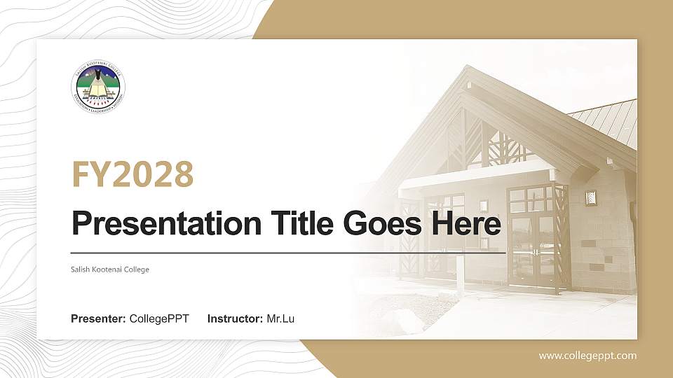 Salish Kootenai College Academic Presentation/Research Findings Report PPT Template16:9 ratio PPT effect preview image