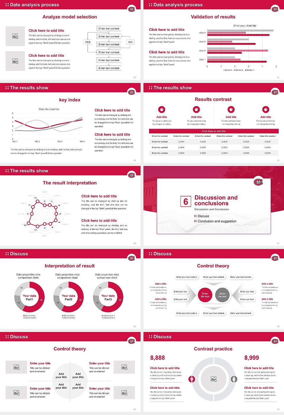 Saint Cloud State University Graduation Thesis Defense PPT Template16:9 ratio PPT effect preview image5