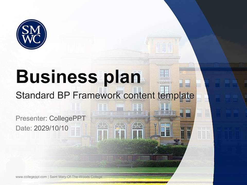 Saint Mary-Of-The-Woods College Competition/Entrepreneurship Contest PPT Template4:3 ratio PPT effect preview image9