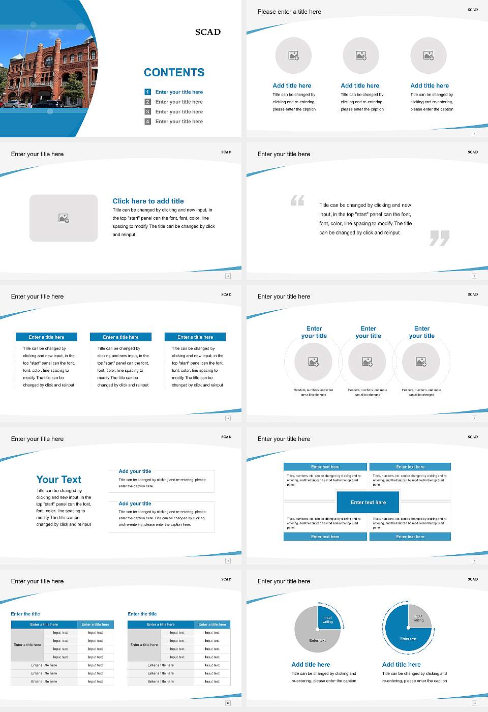 Savannah College of Art and Design Course/Courseware Creation PPT Template16:9 ratio PPT effect preview image2