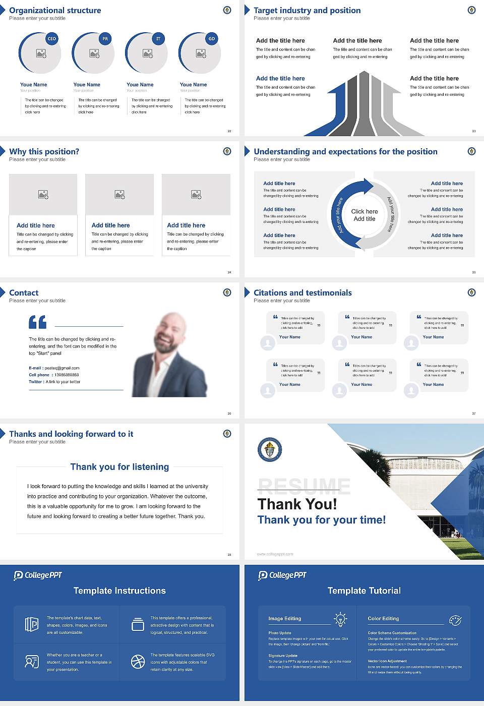 Saint John Vianney Seminary (Miami) Resume PPT Template16:9 ratio PPT effect preview image4