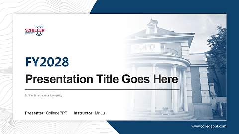 Schiller International University Academic Presentation/Research Findings Report PPT Template