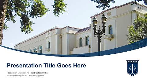 San Joaquin College of Law Course/Courseware Creation PPT Template