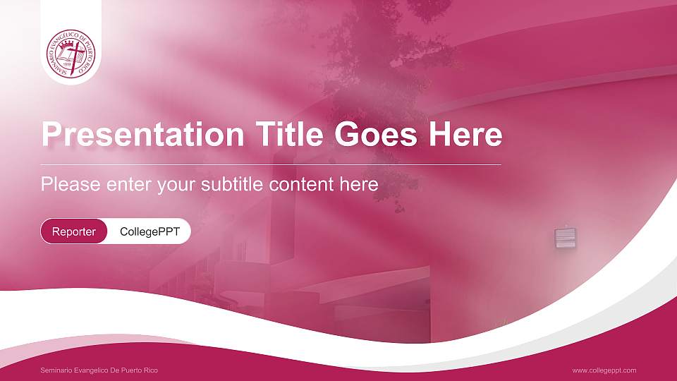 Seminario Evangelico De Puerto Rico Lecture Sharing and Networking Event PPT Template16:9 ratio PPT effect preview image
