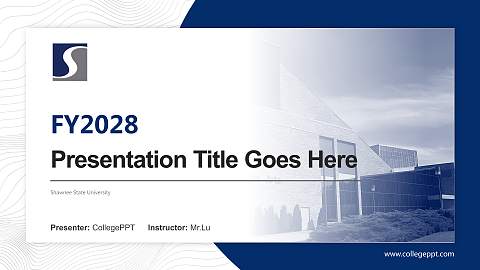 Shawnee State University Academic Presentation/Research Findings Report PPT Template