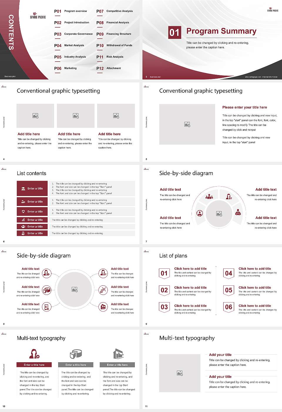 Seattle Pacific University Competition/Entrepreneurship Contest PPT Template16:9 ratio PPT effect preview image2
