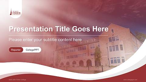Saint John Fisher College Lecture Sharing and Networking Event PPT Template