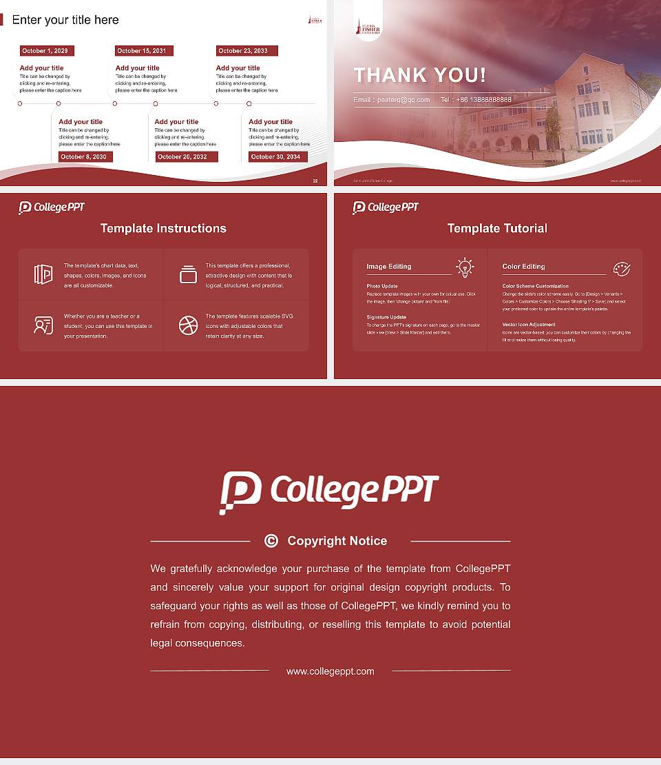 Saint John Fisher College Lecture Sharing and Networking Event PPT Template16:9 ratio PPT effect preview image4