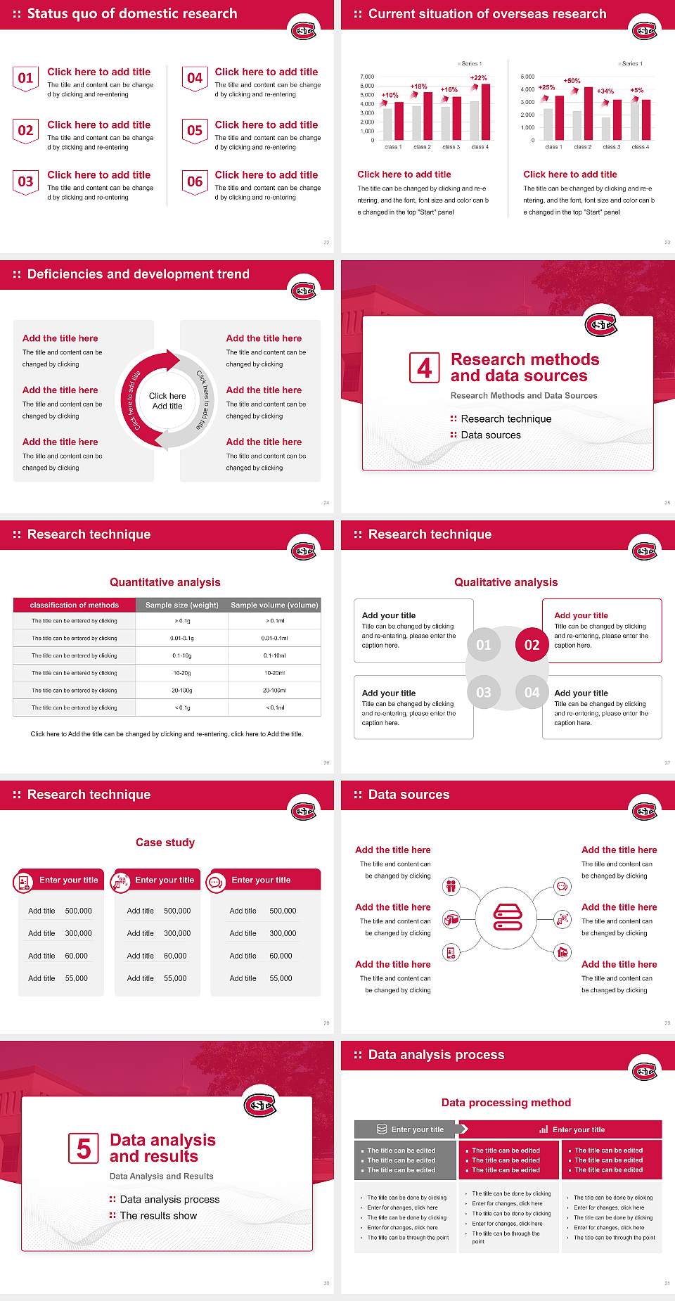Saint Cloud State University Graduation Thesis Defense PPT Template4:3 ratio PPT effect preview image4