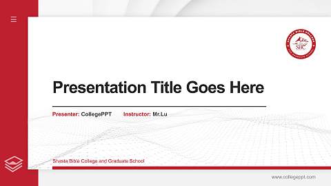 Shasta Bible College and Graduate School Thesis Proposal/Graduation Defense PPT Template
