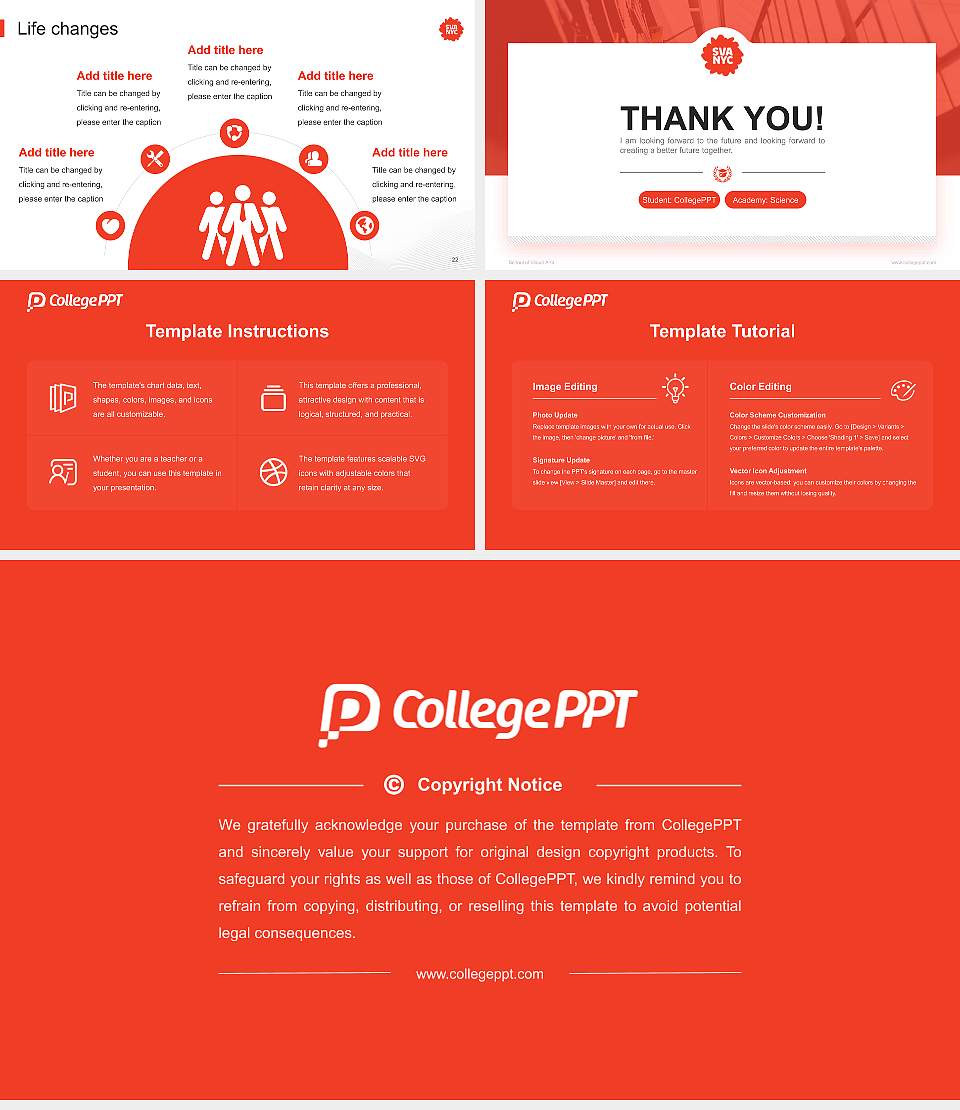 School of Visual Arts National Scholarship Defense PPT Template16:9 ratio PPT effect preview image4