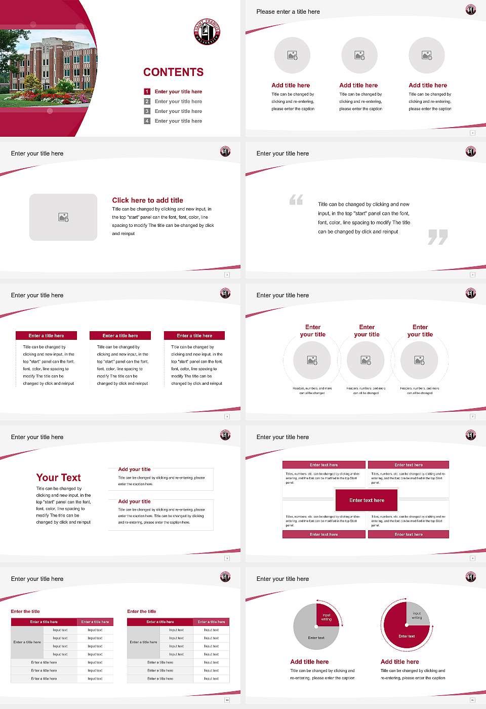 Saint Francis University Course/Courseware Creation PPT Template16:9 ratio PPT effect preview image2