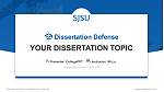 圣荷西州立大学论文答辩PPT模板