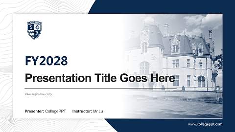 Salve Regina University Academic Presentation/Research Findings Report PPT Template