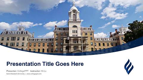 Saint Elizabeth University Course/Courseware Creation PPT Template