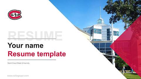 Saint Cloud State University Resume PPT Template