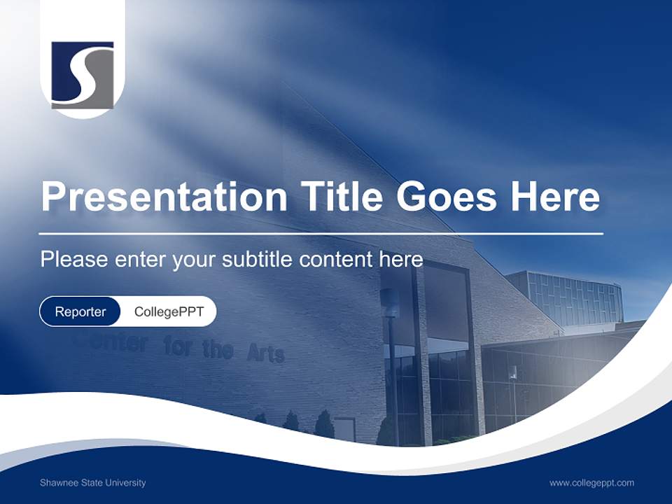 Shawnee State University Lecture Sharing and Networking Event PPT Template4:3 ratio PPT effect preview image4