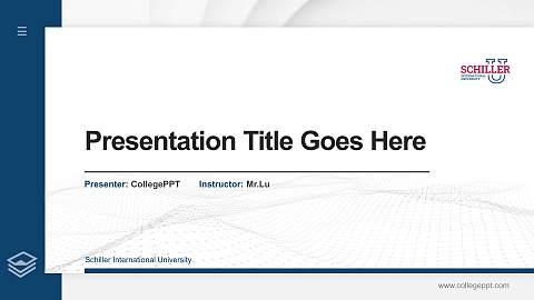 Schiller International University Thesis Proposal/Graduation Defense PPT Template