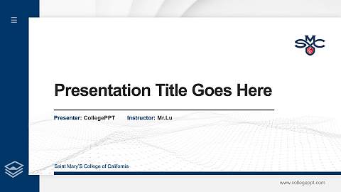 Saint Mary’S College of California Thesis Proposal/Graduation Defense PPT Template