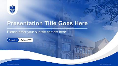 Saint Louis University Lecture Sharing and Networking Event PPT Template
