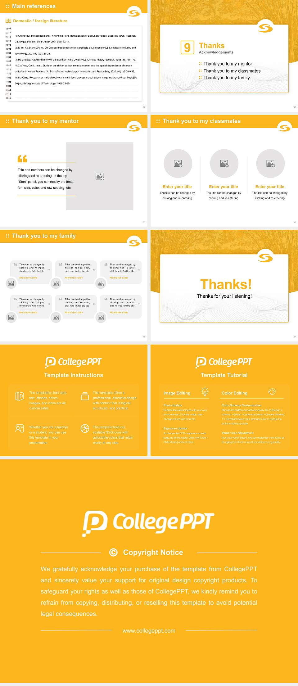 Sentara College of Health Sciences Graduation Thesis Defense PPT Template4:3 ratio PPT effect preview image7