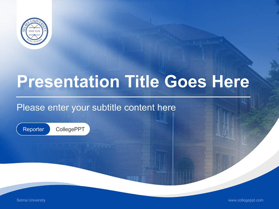 Selma University Lecture Sharing and Networking Event PPT Template4:3 ratio PPT effect preview image4