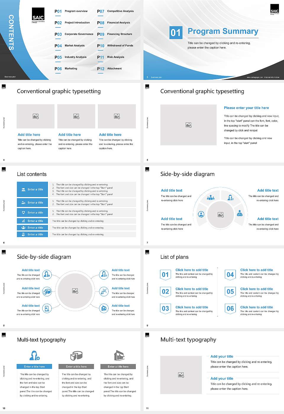 School of the Art Institute of Chicago Competition/Entrepreneurship Contest PPT Template16:9 ratio PPT effect preview image2