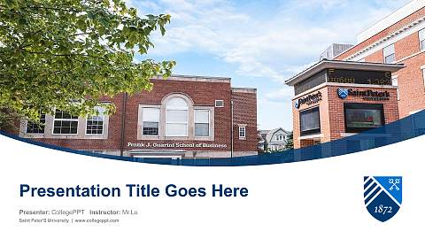 Saint Peter’S University Course/Courseware Creation PPT Template