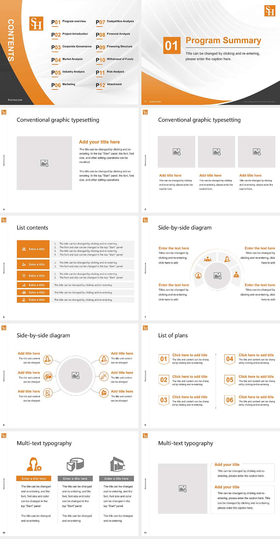 Sam Houston State University Competition/Entrepreneurship Contest PPT Template4:3 ratio PPT effect preview image2
