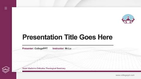 Saint Vladimirs Orthodox Theological Seminary Thesis Proposal/Graduation Defense PPT Template