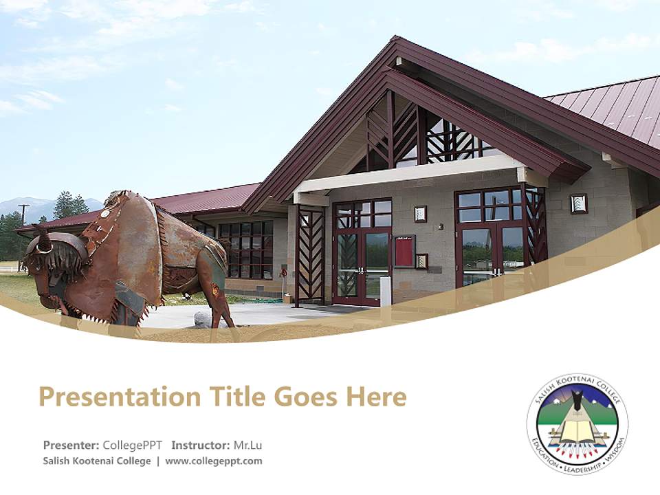 Salish Kootenai College Course/Courseware Creation PPT Template4:3 ratio PPT effect preview image5