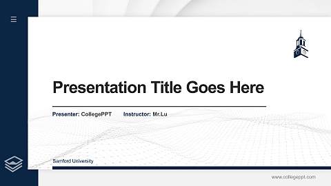 Samford University Thesis Proposal/Graduation Defense PPT Template