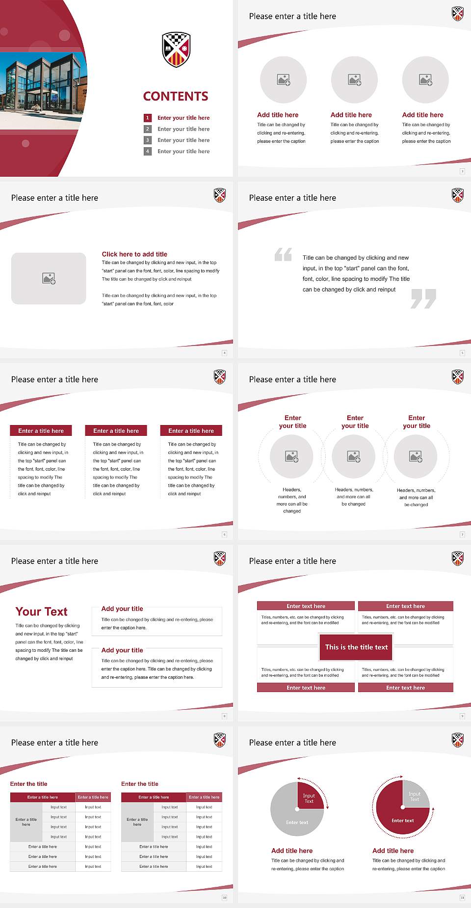 Saint Xavier University Course/Courseware Creation PPT Template4:3 ratio PPT effect preview image2