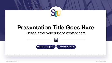 San Ignacio University National Scholarship Defense PPT Template