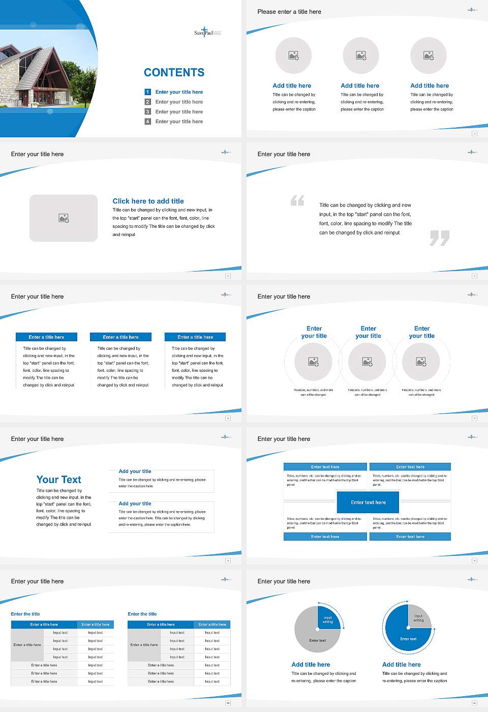 Saint Paul School of Theology Course/Courseware Creation PPT Template16:9 ratio PPT effect preview image2