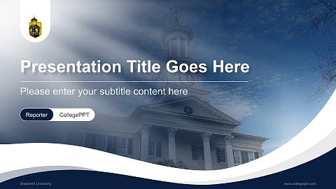Shepherd University Lecture Sharing and Networking Event PPT Template