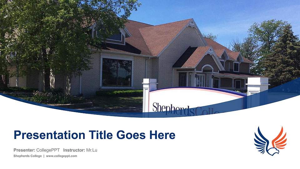 Shepherds College Course/Courseware Creation PPT Template16:9 ratio PPT effect preview image