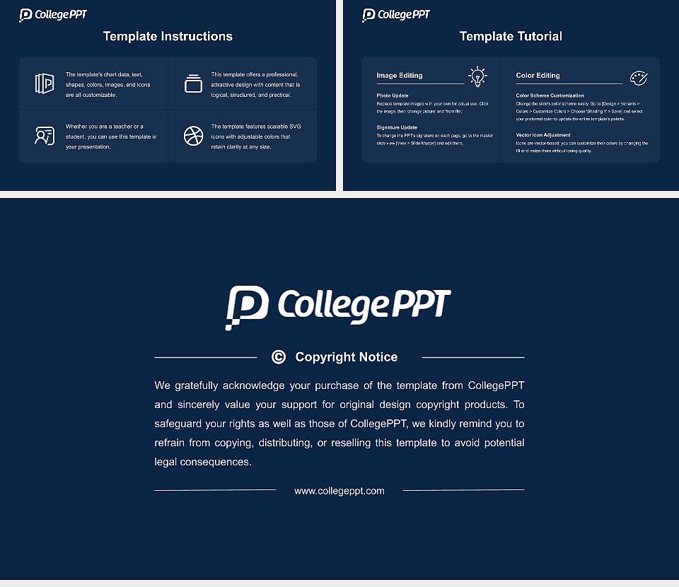 Samford University Academic Presentation/Research Findings Report PPT Template16:9 ratio PPT effect preview image5